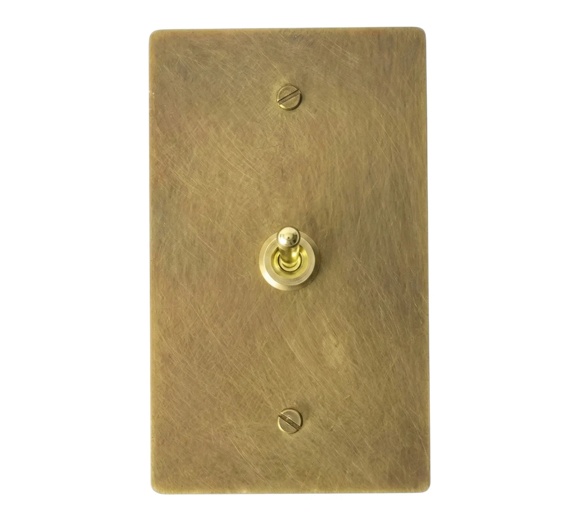 1-Gang Solid Brass Retro Toggle Light Switch