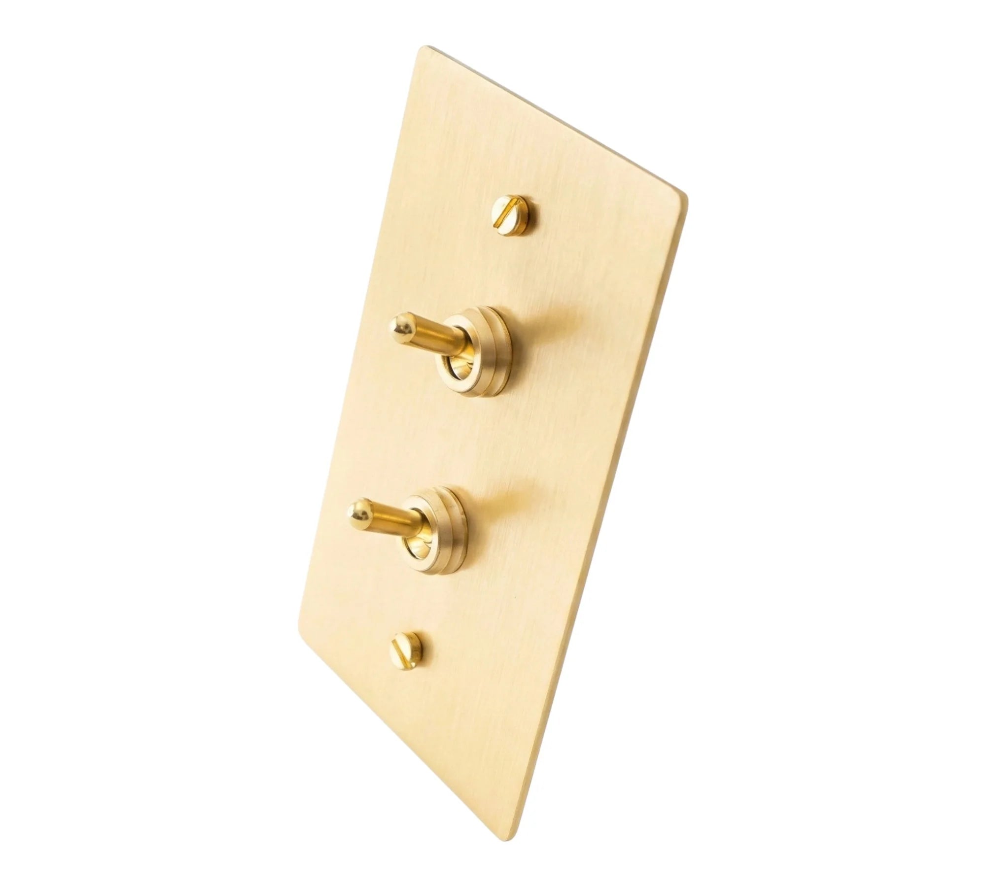 1-Gang Solid Brass Retro Toggle Light Switch