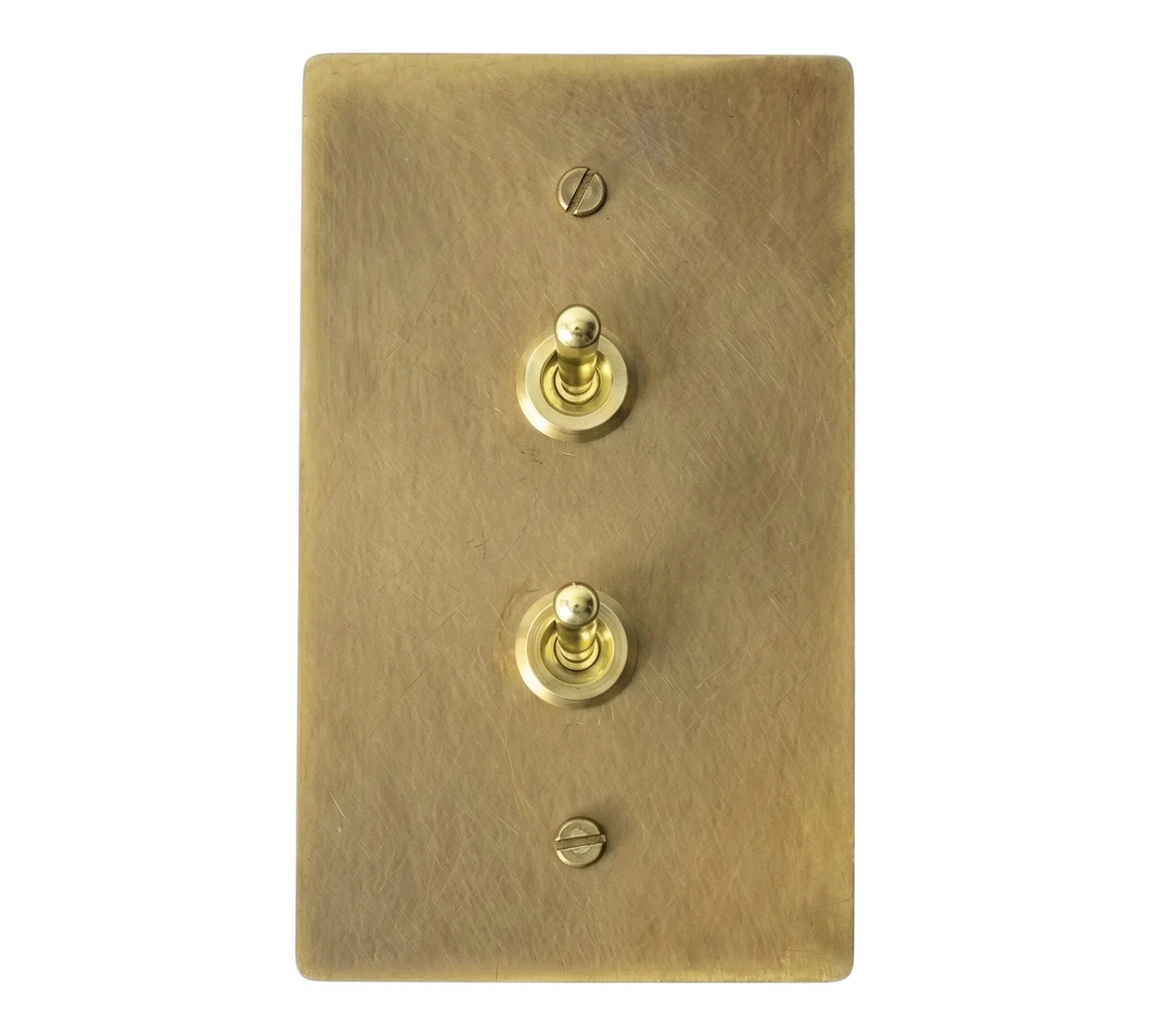 1-Gang Solid Brass Retro Toggle Light Switch