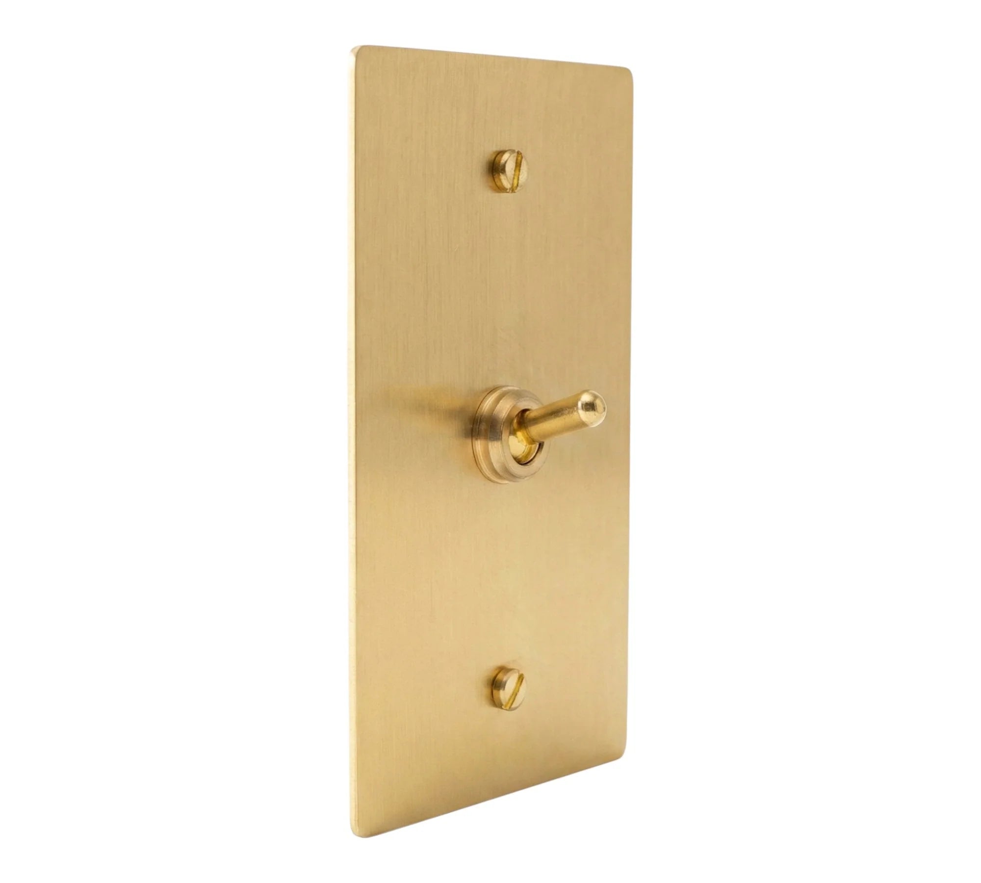 1-Gang Solid Brass Retro Toggle Light Switch