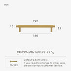 Solid Brass Linear Handle – Modern T-Bar Cabinet & Drawer Pull