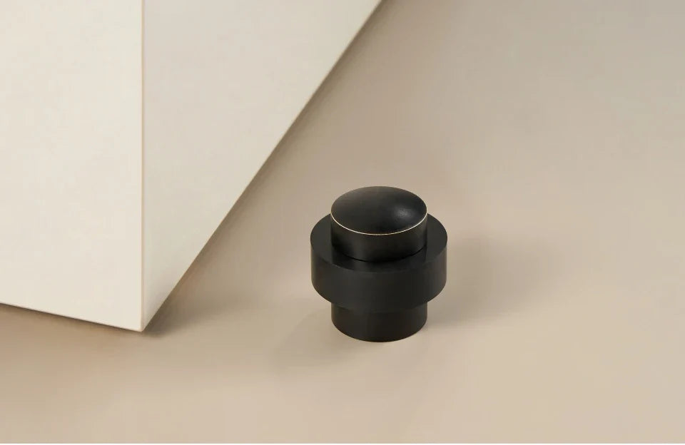 Brass Freestanding Door Stopper – Heavy-Duty Floor Mount Holder