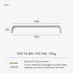 Solid Brass Bent Handle – Simple Modern Cabinet & Drawer Pull