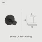 Brass Knurled Bathroom Accessories – Towel Bar, Hooks & Roll Holder Set