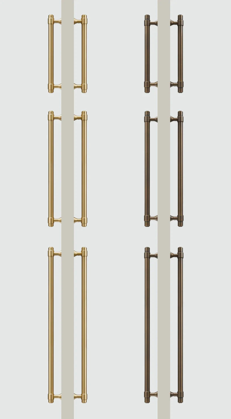 Solid Brass Door Pull Handle – Classical Style for Cabinets & Doors
