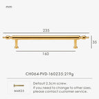 Brass Chrome Gold Handle – French Luxury Cabinet & Door Pull