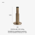 Brass Door Stopper – Floor & Wall Mount Holder in Antique or Matte Black Finish