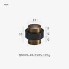 Brass Freestanding Door Stopper – Heavy-Duty Floor Mount Holder