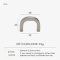Solid Brass Bent Handle – Simple Modern Cabinet & Drawer Pull
