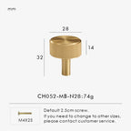 Solid Brass Linear Handle – Long T-Bar Cabinet & Drawer Pull