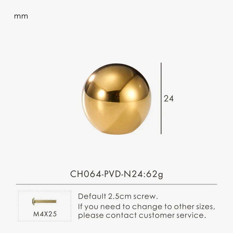 Brass Chrome Gold Handle – French Luxury Cabinet & Door Pull