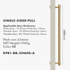 Solid Brass Door Pull Handle – Classical Style for Cabinets & Doors