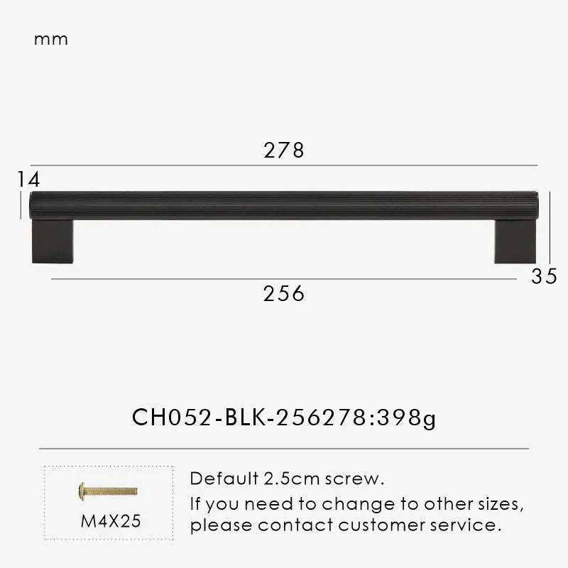 Solid Brass Linear Handle – Long T-Bar Cabinet & Drawer Pull