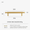 Solid Brass T-Bar Handle – Modern Long Cabinet & Drawer Pull