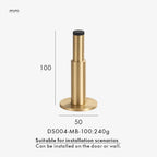 Brass Door Stopper – Floor & Wall Mount Holder in Antique or Matte Black Finish