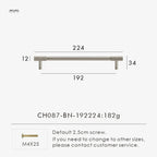 Solid Brass Knurled Knob – Brushed Nickel Luxury Cabinet Handle