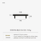 Solid Brass Knurled Handle – Modern T-Bar Cabinet & Drawer Pull