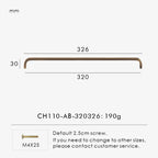 Solid Brass Bent Handle – Simple Modern Cabinet & Drawer Pull