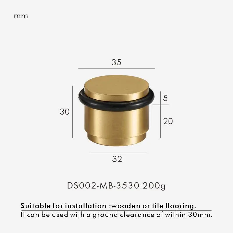Solid Brass Door Stopper – Heavy-Duty Indoor & Outdoor Use