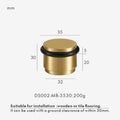 Solid Brass Door Stopper – Heavy-Duty Indoor & Outdoor Use