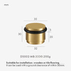Solid Brass Door Stopper – Heavy-Duty Indoor & Outdoor Use