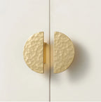 Solid Brass Hammered Handle – Handmade Cabinet & Drawer Pull