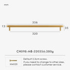 Solid Brass Knurled Handle – Modern T-Bar Cabinet & Drawer Pull