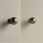 Antique Silver Brass Handle – Retro Round Arched Cabinet Pull