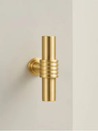 Solid Brass Rope Design Handle – Vintage T-Bar Cabinet & Drawer Pull