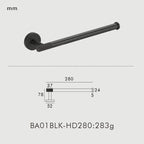 Brass Knurled Bathroom Accessories – Towel Bar, Hooks & Roll Holder Set