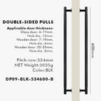 Brass Linear Door Pull Bar – Double or Single-Sided Handle