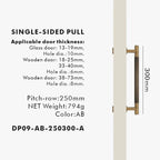 Brass Linear Door Pull Bar – Double or Single-Sided Handle