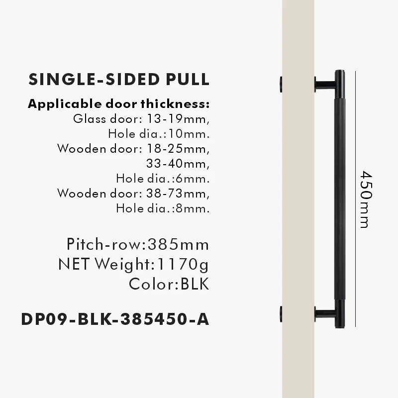 Brass Linear Door Pull Bar – Double or Single-Sided Handle