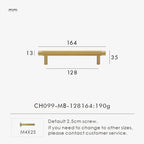Solid Brass Linear Handle – Modern Kitchen & Cabinet Pull Bar