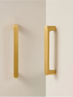 Solid Brass Handle – Simple Gold Cabinet & Drawer Pull