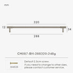 Solid Brass Knurled Knob – Brushed Nickel Luxury Cabinet Handle