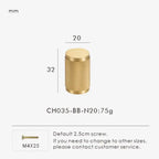 Brass Cross Knurled Handle – Diamond-Cut T-Bar Cabinet & Drawer Pull