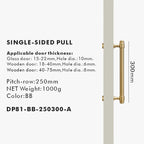 Solid Brass Door Pull Handle – Classical Style for Cabinets & Doors