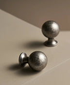 Antique Silver Brass Handle – Retro Round Arched Cabinet Pull