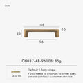 Solid Brass Handle – Simple Antique Brass Cabinet & Drawer Pull