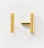 Solid Brass Hammered Handle – Handmade Cabinet & Drawer Pull