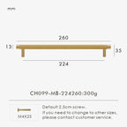 Solid Brass Linear Handle – Modern Kitchen & Cabinet Pull Bar