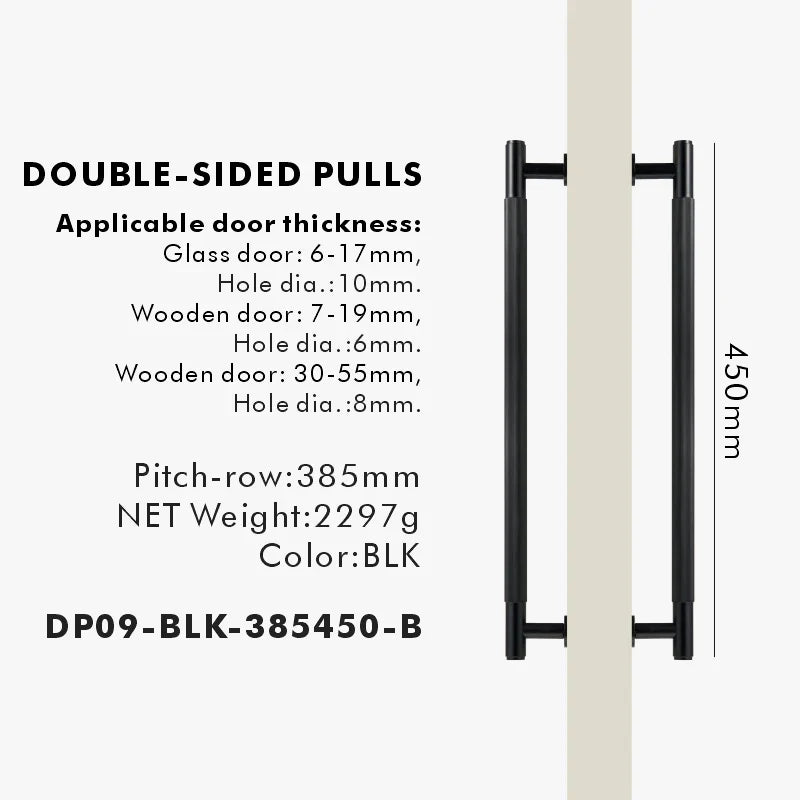 Brass Linear Door Pull Bar – Double or Single-Sided Handle