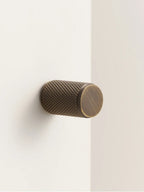 Solid Brass Cross Knurled Handle – Diamond-Cut T-Bar & Cabinet Knob
