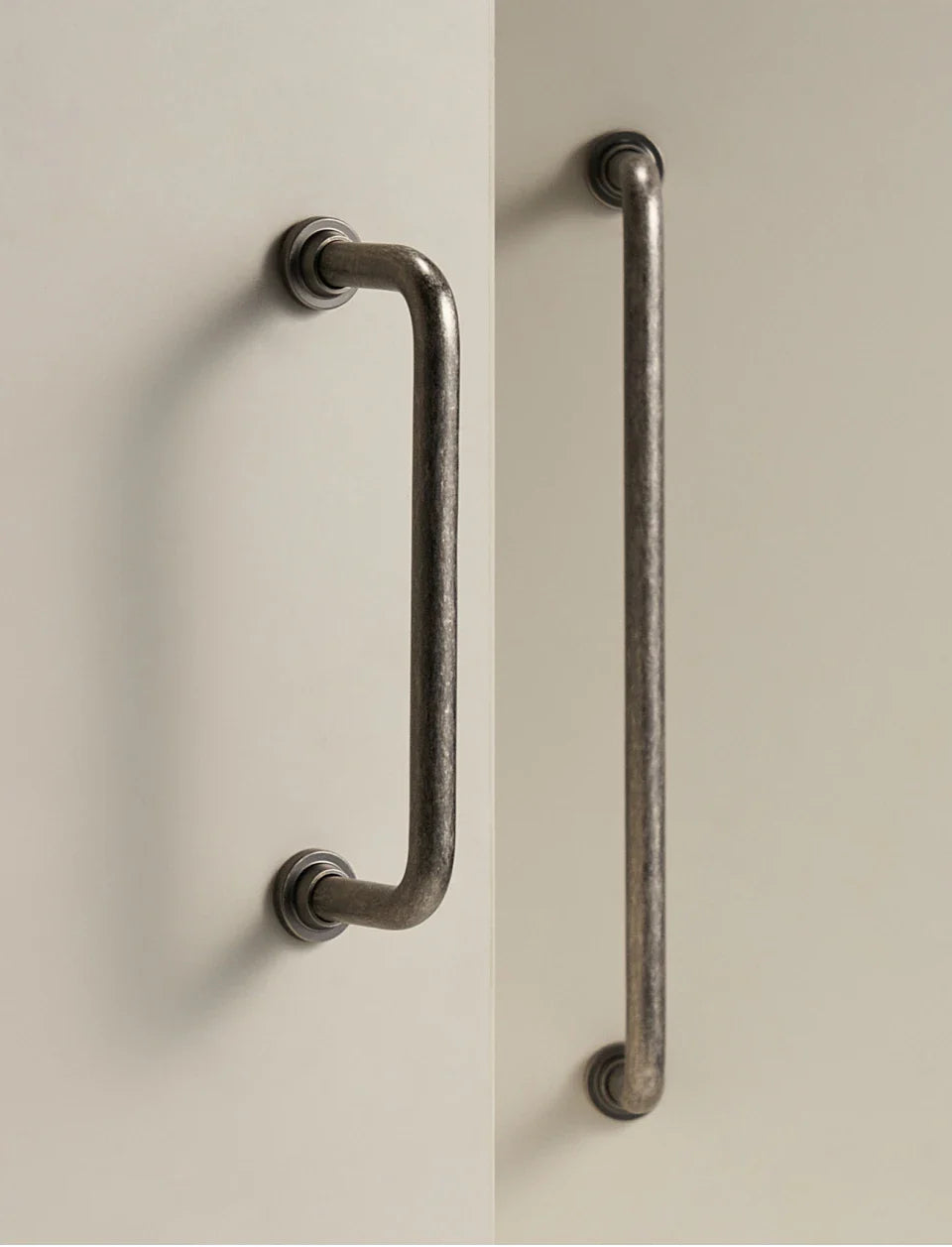 Antique Silver Brass Handle – Retro Round Arched Cabinet Pull