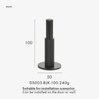 Brass Knurled Door Stopper – Heavy-Duty Floor & Wall Mount