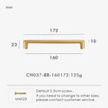 Solid Brass Handle – Simple Gold Cabinet & Drawer Pull