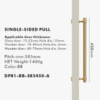 Solid Brass Door Pull Handle – Classical Style for Cabinets & Doors