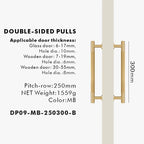 Brass Linear Door Pull Bar – Double or Single-Sided Handle