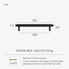 Solid Brass Knurled Handle – Modern T-Bar Cabinet & Drawer Pull
